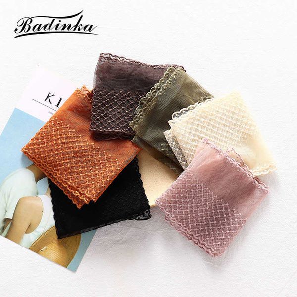 badinka 2021 new korean green pink plaid knitted lace neckerchief scarf headscarf women stewardess hair head scarves kerchiefs q0828, Blue;gray
badinka 2021 new korean green pink plaid knitted lace neckerchief scarf headscarf women stewardess hair head scarves kerchiefs q0828, Blue;gray