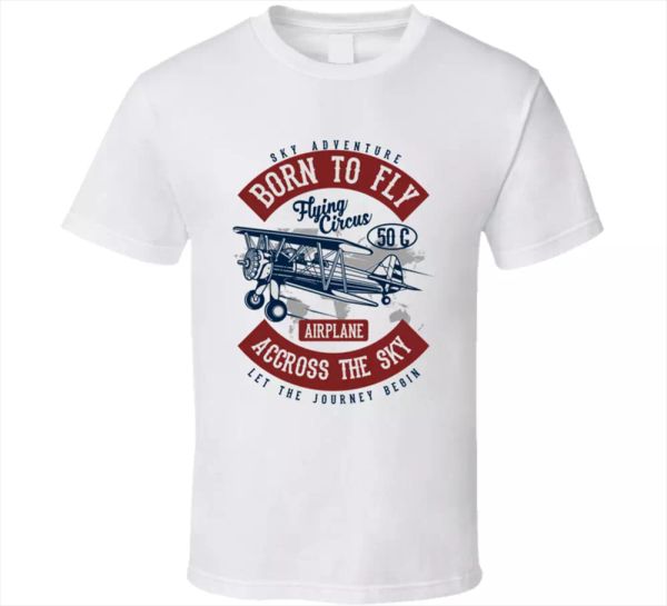 plane tee born to fly, sky adventure aeroplane airplane men's t-shirts gift new, White;black
plane tee born to fly, sky adventure aeroplane airplane men's t-shirts gift new, White;black