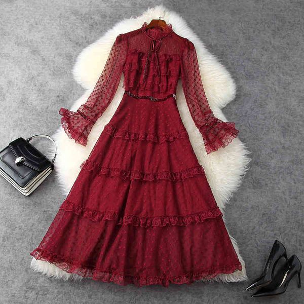 casual dresses european and american women's clothing spring flared sleeve long stand collar fashion mesh lace dress 7g76, Black;gray
casual dresses european and american women's clothing spring flared sleeve long stand collar fashion mesh lace dress 7g76, Black;gray