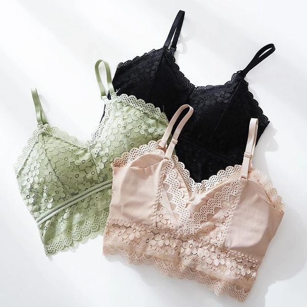 bras women lace comfortable bralette solid color beauty back underwear vest female add pad wireless bra lingerie, Red;black
bras women lace comfortable bralette solid color beauty back underwear vest female add pad wireless bra lingerie, Red;black