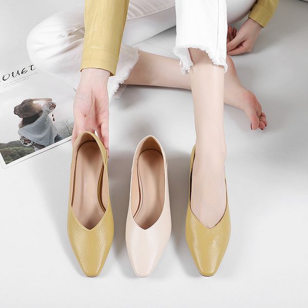 women shoes round heels female slip ons solid jelly beige yellow luxury soft comfortable elegant woman pumps 210520, Black
women shoes round heels female slip ons solid jelly beige yellow luxury soft comfortable elegant woman pumps 210520, Black