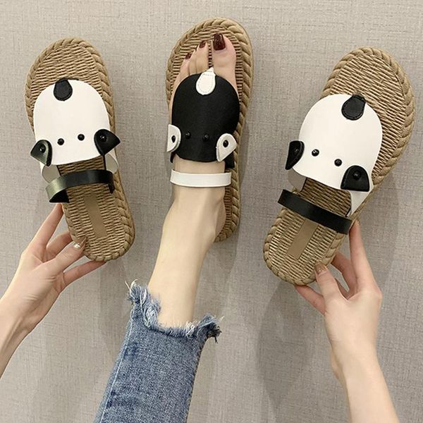 net red slipper female cute ins anti skid room dog simple 2021 style flat bottom cartoon sandal slippers, Black
net red slipper female cute ins anti skid room dog simple 2021 style flat bottom cartoon sandal slippers, Black