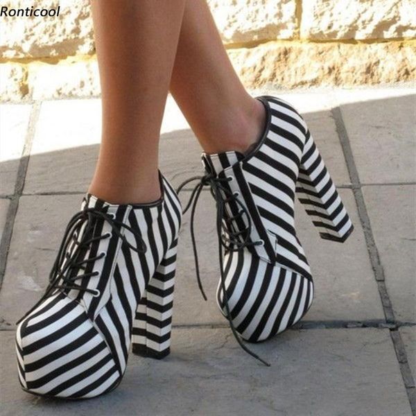 boots ronticool handmade women platform ankle lace up block heel round toe black white zebra party shoes plus us size 5-20
boots ronticool handmade women platform ankle lace up block heel round toe black white zebra party shoes plus us size 5-20