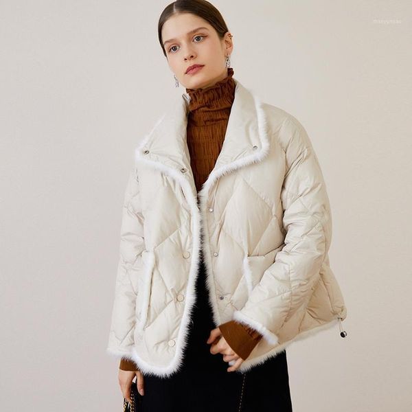 women's down & parkas 2021 90% white duck coat short female feather puffer mink collar winter jacket outerwear black
women's down & parkas 2021 90% white duck coat short female feather puffer mink collar winter jacket outerwear black