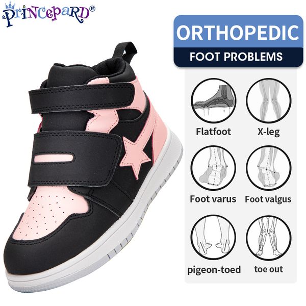 princepard kids shoes children orthopedic sneakers high ba ankle port genuine leather stars anti-slip sole running shoes, Black;red
princepard kids shoes children orthopedic sneakers high ba ankle port genuine leather stars anti-slip sole running shoes, Black;red