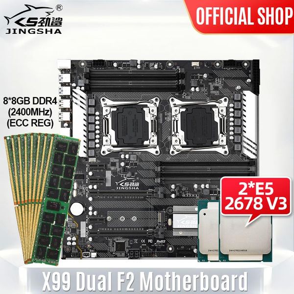 motherboards jingsha x99dual f2 motherboard set with xeon e5 2678v3 and 8*8gb ddr4 2400mhz ecc reg ram support nvme ssd m.2 512gb
motherboards jingsha x99dual f2 motherboard set with xeon e5 2678v3 and 8*8gb ddr4 2400mhz ecc reg ram support nvme ssd m.2 512gb