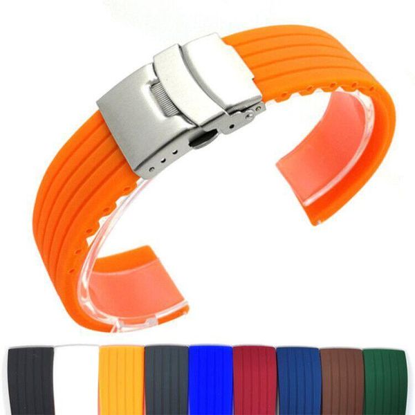 watch bands 18mm 20mm 22mm 24mm sport silicone band men women universal waterproof rubber strap watchband wrist bracelet accessories, Black;brown
watch bands 18mm 20mm 22mm 24mm sport silicone band men women universal waterproof rubber strap watchband wrist bracelet accessories, Black;brown