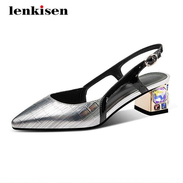 dress shoes lenkisen cow leather mixed colors big size gingham pointed toe med square heel buckle straps office lady women pumps l93, Black
dress shoes lenkisen cow leather mixed colors big size gingham pointed toe med square heel buckle straps office lady women pumps l93, Black