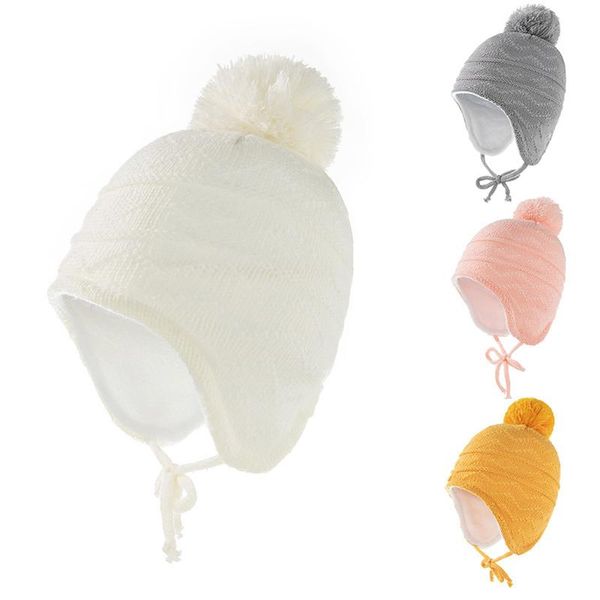 caps & hats winter baby hat solid color pompom knit boys girls beanie cap outdoor warm thick ear protection toddler kids bonnet, Yellow
caps & hats winter baby hat solid color pompom knit boys girls beanie cap outdoor warm thick ear protection toddler kids bonnet, Yellow