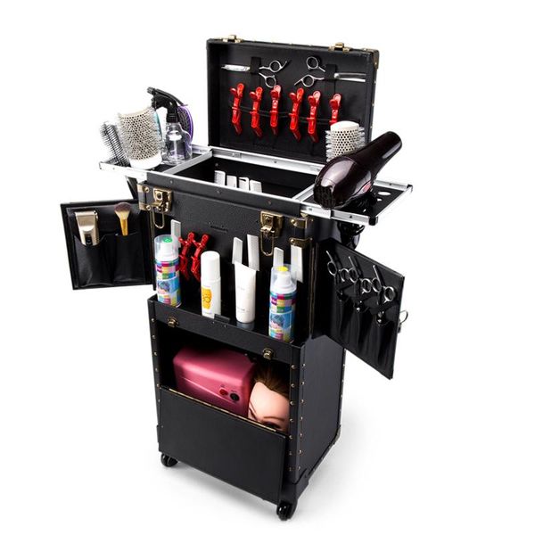 storage bags hair tools boxes dedicated for stylist retro beauty tool cart box trolley
storage bags hair tools boxes dedicated for stylist retro beauty tool cart box trolley