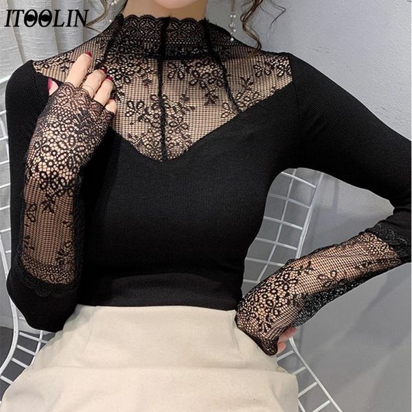 women's blouses & shirts itoolin lace blouse winter autumn 2021 plus size mujer shirt women long sleeve luxury ladies turtleneck, White
women's blouses & shirts itoolin lace blouse winter autumn 2021 plus size mujer shirt women long sleeve luxury ladies turtleneck, White