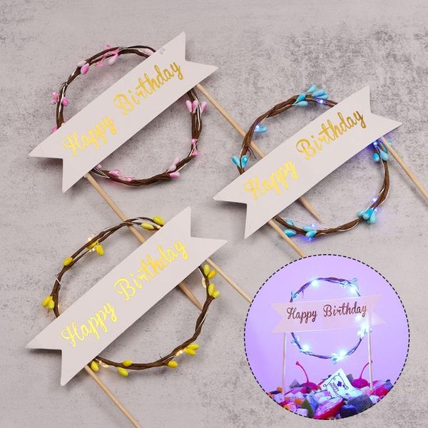 other festive & party supplies 2022 creativity wreath cake er led glowing flower insert birthday decor decoration 
other festive & party supplies 2022 creativity wreath cake er led glowing flower insert birthday decor decoration