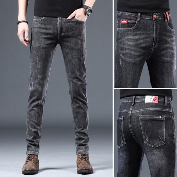 spring jeans elastic slim legged pants youth korean trend casual men's fashion, Blue
spring jeans elastic slim legged pants youth korean trend casual men's fashion, Blue