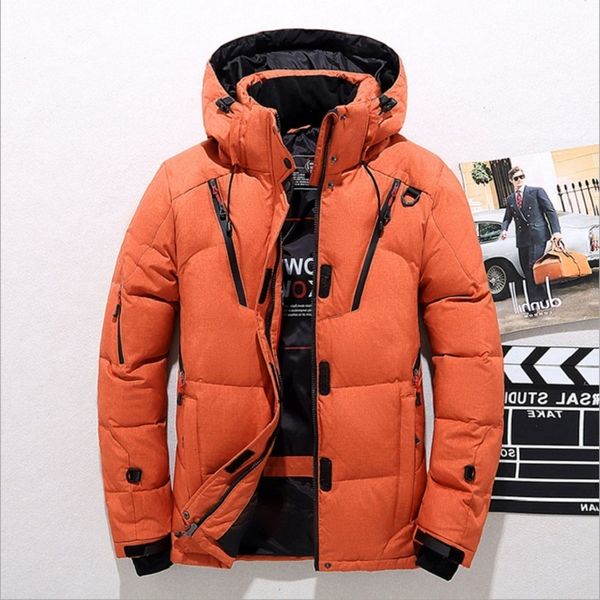 men's winter jacket thick snow parka overcoat white duck down men wind breaker brand tace & shark coat, Black
men's winter jacket thick snow parka overcoat white duck down men wind breaker brand tace & shark coat, Black