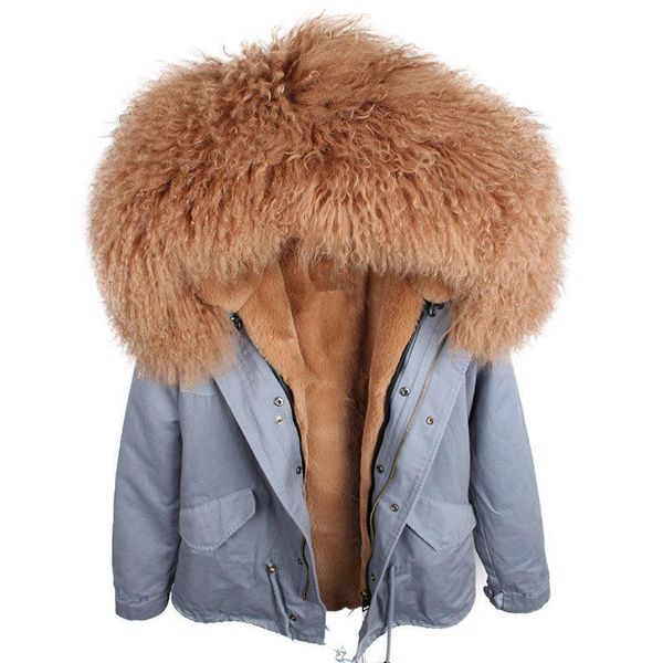 women's fur & faux winter jacket women 2021 parka real coat mongolia sheep parkas thick warm luxury detachable outerwear streetwear, Black
women's fur & faux winter jacket women 2021 parka real coat mongolia sheep parkas thick warm luxury detachable outerwear streetwear, Black