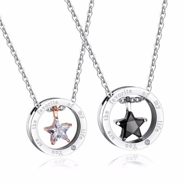 pendant necklaces fate love fashion lover's jewelry boy girl couples & pendants for women men stainless steel chains, Silver
pendant necklaces fate love fashion lover's jewelry boy girl couples & pendants for women men stainless steel chains, Silver