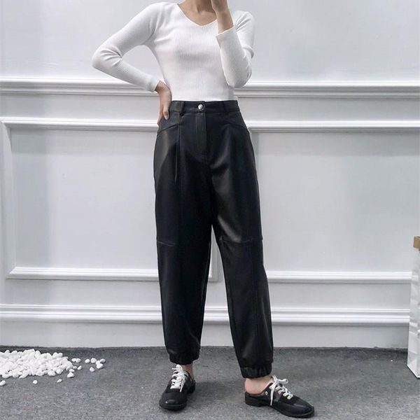 women's pants & capris women loose solid high waist pockets zipper button pu leather trousers casual faux, Black;white
women's pants & capris women loose solid high waist pockets zipper button pu leather trousers casual faux, Black;white