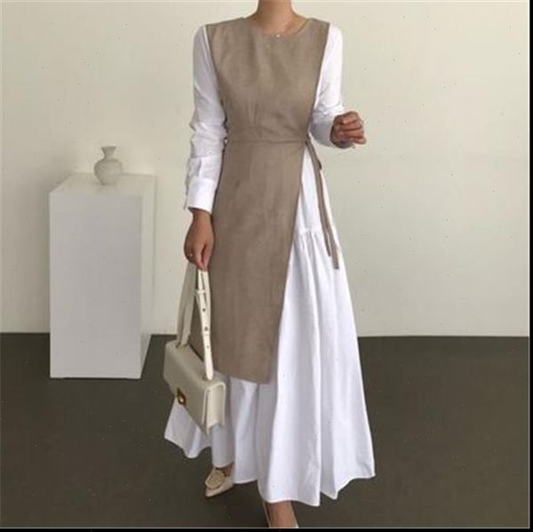 patchwork 2 pieces korean chic womens dress o neck long sleeve maxi vestidos female big swing robe spring autumn, Black;gray
patchwork 2 pieces korean chic womens dress o neck long sleeve maxi vestidos female big swing robe spring autumn, Black;gray