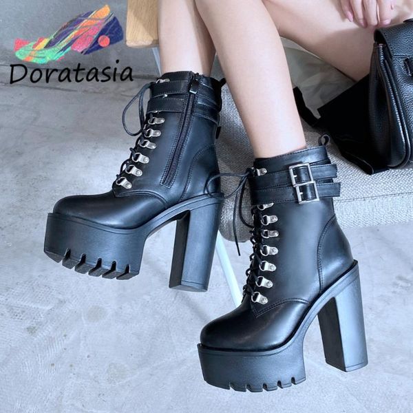 boots doratasia ladies solid zipper cross tied platform motorcycle women cool fashion design comfy shoes woman, Black
boots doratasia ladies solid zipper cross tied platform motorcycle women cool fashion design comfy shoes woman, Black