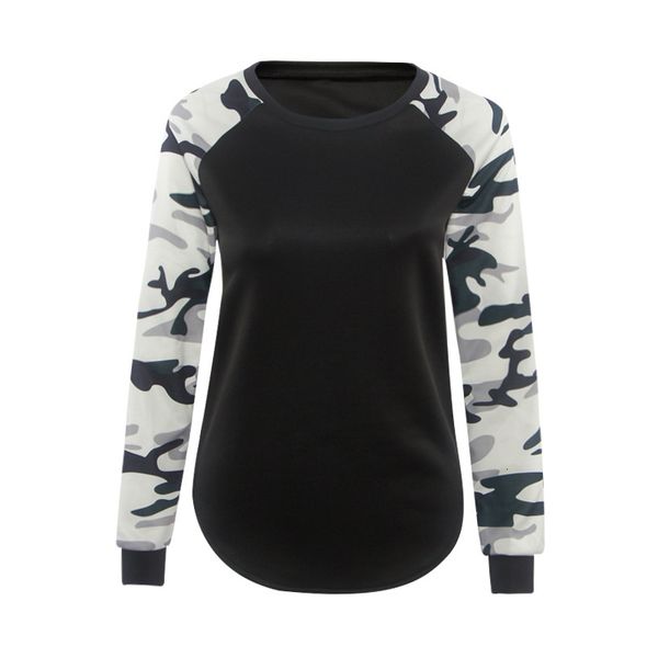 autumn trendy women patchwork long sleeve army camouflage shirt round neck t shirts tees plus size 5xl, White
autumn trendy women patchwork long sleeve army camouflage shirt round neck t shirts tees plus size 5xl, White