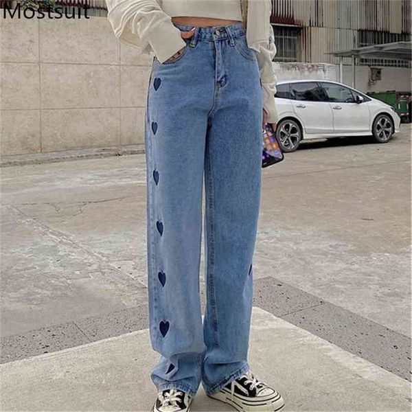 hearts embroidered women denim jeans trousers high waist wide leg pants casual fashion vintage full-length 210513, Black;white
hearts embroidered women denim jeans trousers high waist wide leg pants casual fashion vintage full-length 210513, Black;white