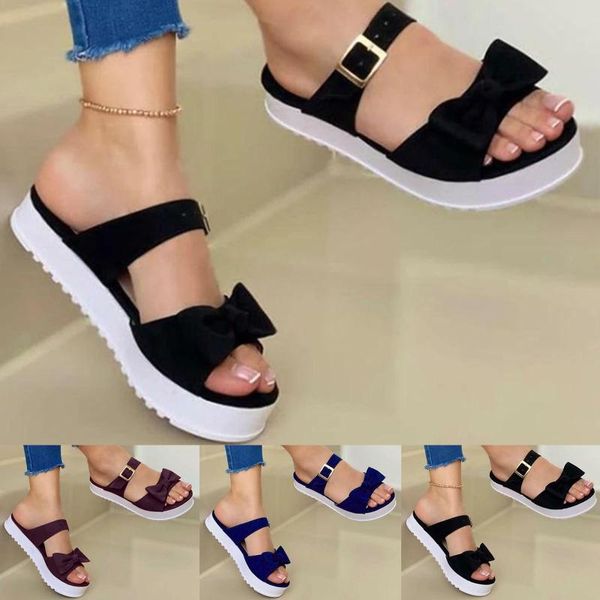 slippers summer women bowknot sandals casual shoes ladies fashion shoe female platform flats beach slides plus size footwear, Black
slippers summer women bowknot sandals casual shoes ladies fashion shoe female platform flats beach slides plus size footwear, Black