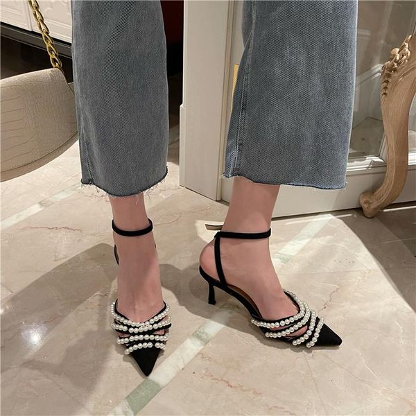 women's pumps pointed toe sandals cross strap thin high heels summer stilettos plus size cross-tied buckle wedding shoes dress, Black
women's pumps pointed toe sandals cross strap thin high heels summer stilettos plus size cross-tied buckle wedding shoes dress, Black