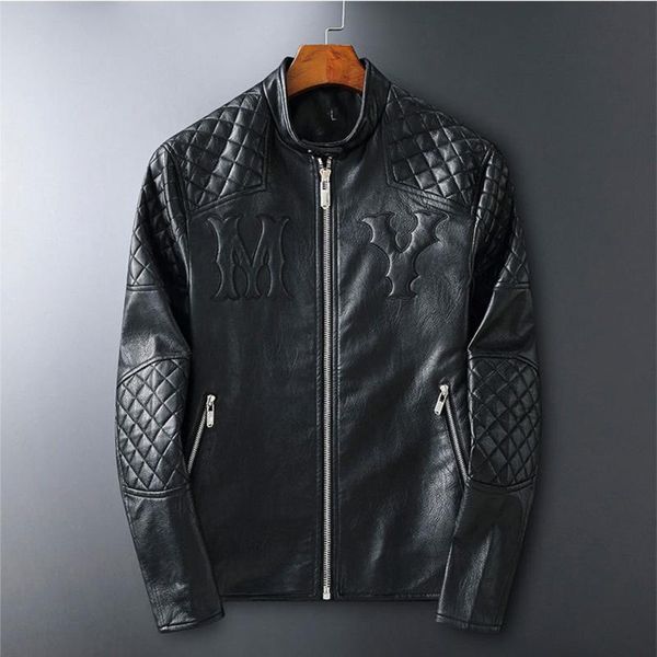 men's fur & faux men capable slim youth pu leather motorcycle black zipper jacket european fashion coat stand collar autumn outerwear
men's fur & faux men capable slim youth pu leather motorcycle black zipper jacket european fashion coat stand collar autumn outerwear