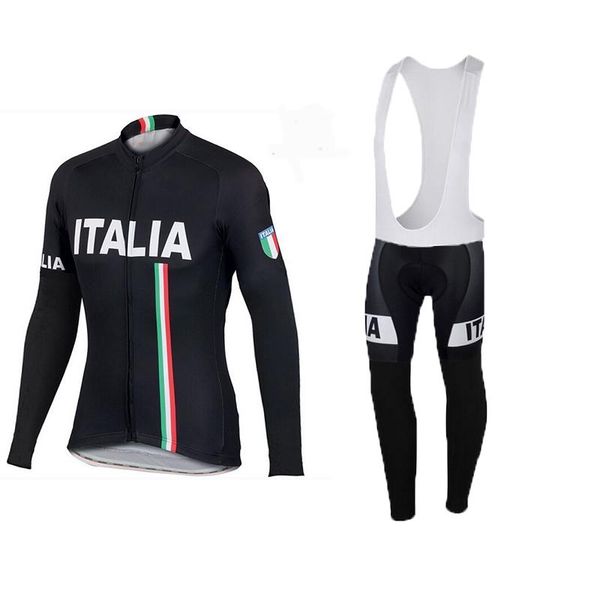 racing sets 2021 spring/autumn winter fleece pro team ropa ciclismo bicycle maillot italy black long sleeve cycling jersey bib pants, Black;blue
racing sets 2021 spring/autumn winter fleece pro team ropa ciclismo bicycle maillot italy black long sleeve cycling jersey bib pants, Black;blue