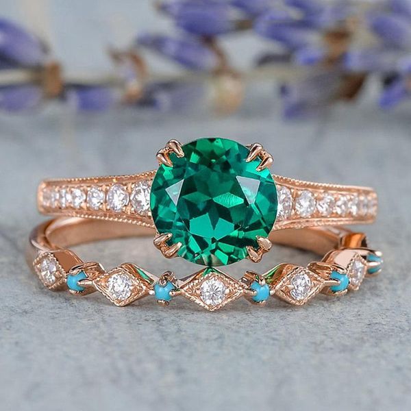 cluster rings fashion chic green crystal zircon diamonds gemstones sets for women rose gold color jewelry bijoux party accessories, Golden;silver
cluster rings fashion chic green crystal zircon diamonds gemstones sets for women rose gold color jewelry bijoux party accessories, Golden;silver