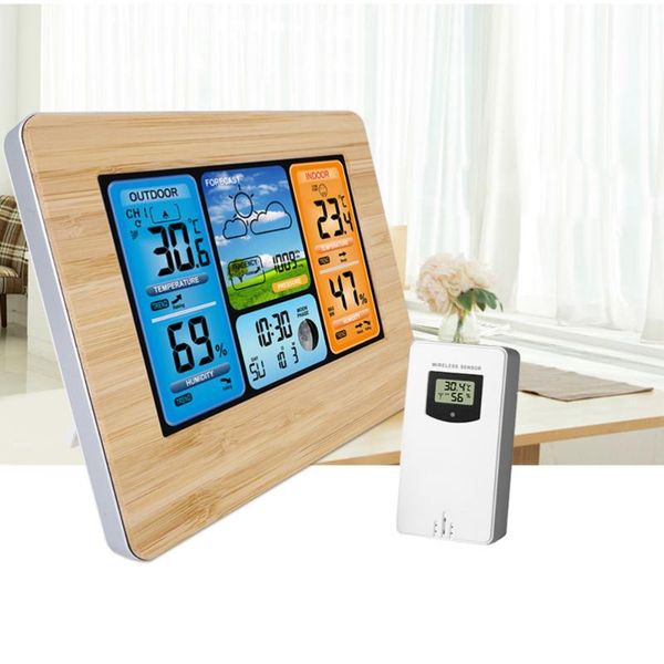 desk & table clocks wireless weather clock indoor outdoor hygrometer digital forecast barometer calendar alarm without bat
desk & table clocks wireless weather clock indoor outdoor hygrometer digital forecast barometer calendar alarm without bat
