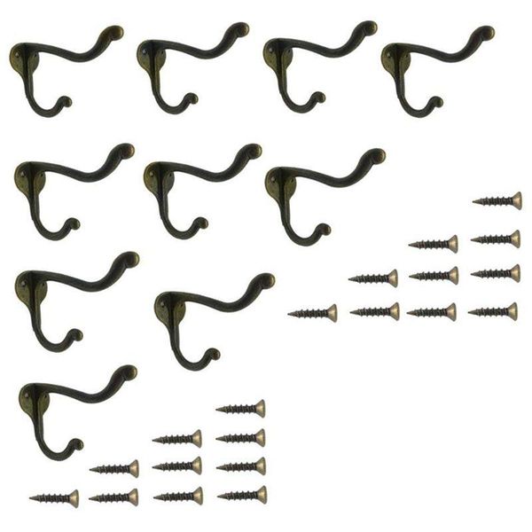robe hooks -10 pcs vintage bronze single coat wall mounted hat towel clothes hangers for bath kitchen garage heavy du
robe hooks -10 pcs vintage bronze single coat wall mounted hat towel clothes hangers for bath kitchen garage heavy du