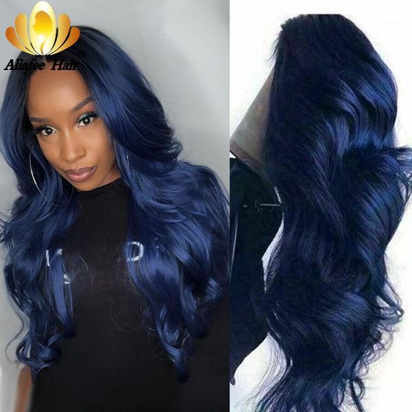 transparent dark blue body wave wigs pre plucked lace front human hair ombre colored part wig for black women1, Black;brown
transparent dark blue body wave wigs pre plucked lace front human hair ombre colored part wig for black women1, Black;brown