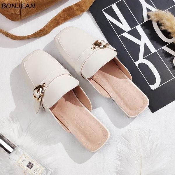 summer mules shoes woman square toe leather slippers buckle belt outdoor solid slides soft bottom plus size 43, Black
summer mules shoes woman square toe leather slippers buckle belt outdoor solid slides soft bottom plus size 43, Black