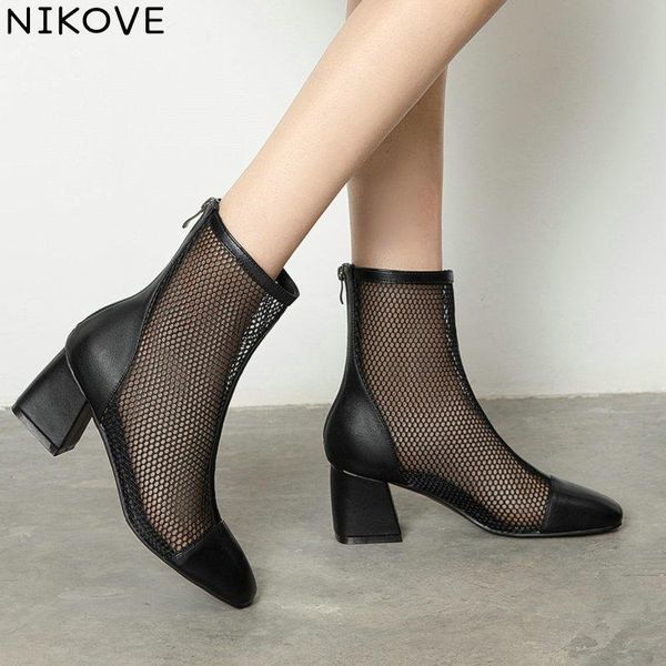 boots nikove 2021 cut outs women summer shoes square high heel mesh zipper black ankle classic woman size 34-43
boots nikove 2021 cut outs women summer shoes square high heel mesh zipper black ankle classic woman size 34-43