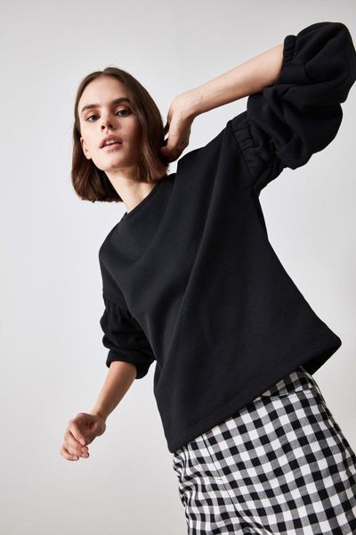 women's hoodies & sweatshirts trendyol handles shirred basic knitted sweatshirt twoaw21sw0331, Black
women's hoodies & sweatshirts trendyol handles shirred basic knitted sweatshirt twoaw21sw0331, Black