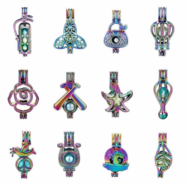 pendants 5pc rainbow color flower peace dove tiger starfish pearl cage beads essential oil diffuser locket charms for oyster, Black
pendants 5pc rainbow color flower peace dove tiger starfish pearl cage beads essential oil diffuser locket charms for oyster, Black