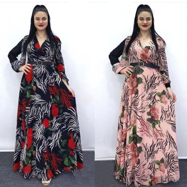 ethnic clothing muslim women long dress v neck print floral belt sleeve slim waist chiffon plus maxi size dubai mid east elegant robe 2021, Red
ethnic clothing muslim women long dress v neck print floral belt sleeve slim waist chiffon plus maxi size dubai mid east elegant robe 2021, Red