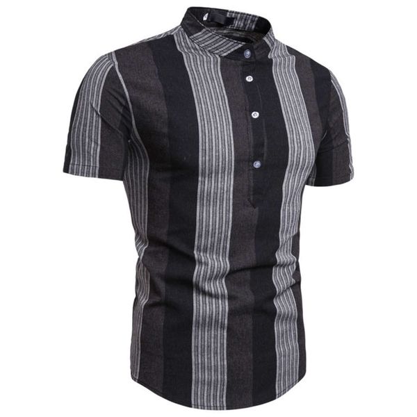 shirtssummer striped casual short sleeve shirt men's big trend young men's shirt 9713, White;black
shirtssummer striped casual short sleeve shirt men's big trend young men's shirt 9713, White;black