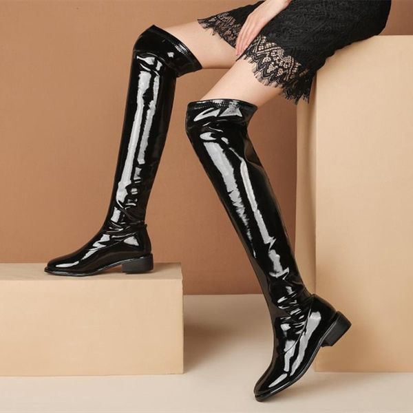 boots 2021 style wholesale big round toe low chunky heel stretch fabric women over knee high black thigh
boots 2021 style wholesale big round toe low chunky heel stretch fabric women over knee high black thigh