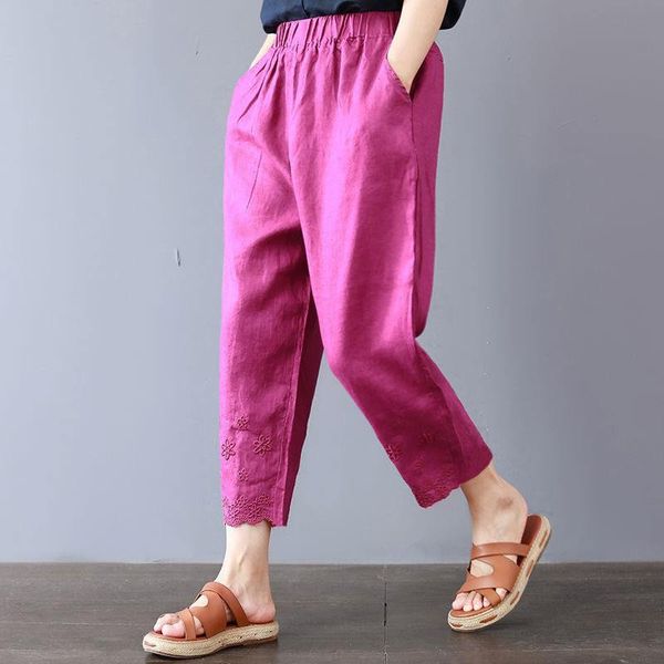 women's pants & capris plus size 4xl summer women viintage casual embroidery loose trousers sweatpants thin elastic waist harem hk281, Black;white
women's pants & capris plus size 4xl summer women viintage casual embroidery loose trousers sweatpants thin elastic waist harem hk281, Black;white