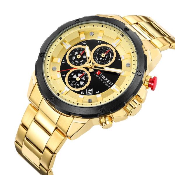 wristwatches watchcreative student men's watch business casual quartz waterproof three-eye six-pin steel band fashion watcn, Slivery;brown
wristwatches watchcreative student men's watch business casual quartz waterproof three-eye six-pin steel band fashion watcn, Slivery;brown