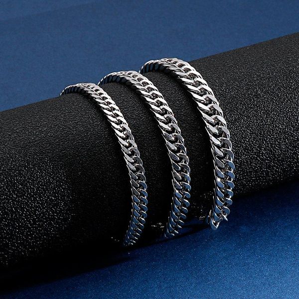 link, chain hip-hop personalitycuban stainless steel accessories personality simple titanium bracelet for men jewelry, Black
link, chain hip-hop personalitycuban stainless steel accessories personality simple titanium bracelet for men jewelry, Black