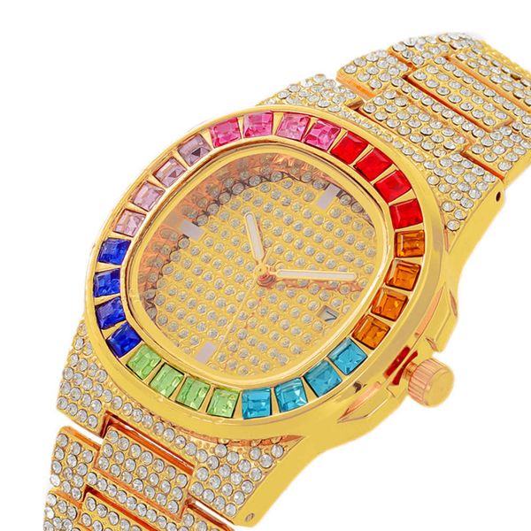 watch hip hop super cool hip diamond watch rap men's quartz strap calendar sky star steel band diamond watch, Slivery;brown
watch hip hop super cool hip diamond watch rap men's quartz strap calendar sky star steel band diamond watch, Slivery;brown