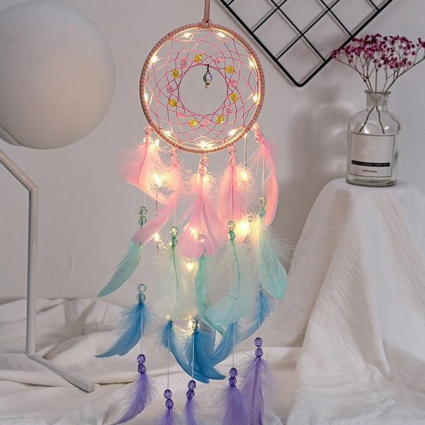 decorative objects & figurines pink dream catcher pendant home hanging craft gift girl heart colorful feathers ornaments bedroom wall wind c
decorative objects & figurines pink dream catcher pendant home hanging craft gift girl heart colorful feathers ornaments bedroom wall wind c