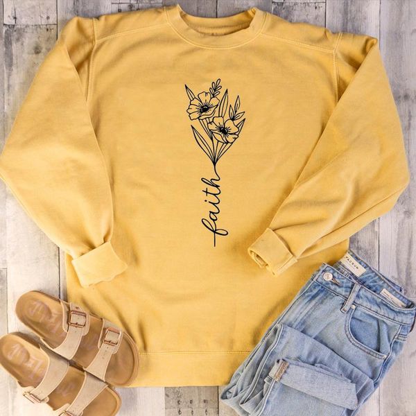 women's hoodies & sweatshirts faith flower print sweatshirt women tumblr long sleeve graphic jumpers plus size christian yellow clothin, Black
women's hoodies & sweatshirts faith flower print sweatshirt women tumblr long sleeve graphic jumpers plus size christian yellow clothin, Black
