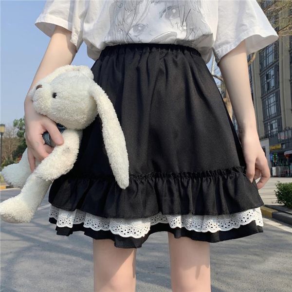 kawaii lace cake summer women skirt high waist japanese jk gothic mini loose tutu harajuku sweet girls clothes, Black
kawaii lace cake summer women skirt high waist japanese jk gothic mini loose tutu harajuku sweet girls clothes, Black