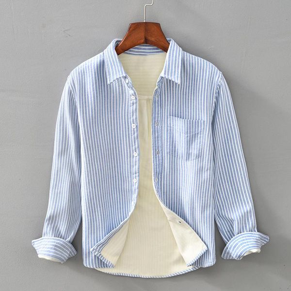 men's casual shirts designer long sleeve plus velvet thickness warm men brand trend stripe shirt for chemise camisas de hombre, White;black
men's casual shirts designer long sleeve plus velvet thickness warm men brand trend stripe shirt for chemise camisas de hombre, White;black