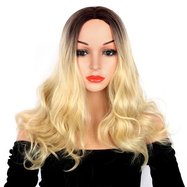 synthetic wigs 22inches long wavy black brown ombre wig with highlights cosplay women heat resistant middle-part
synthetic wigs 22inches long wavy black brown ombre wig with highlights cosplay women heat resistant middle-part