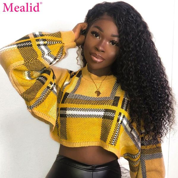 mealid kinky curly lace closure human hair wigs 4*4 for women mongolian, Black;brown
mealid kinky curly lace closure human hair wigs 4*4 for women mongolian, Black;brown